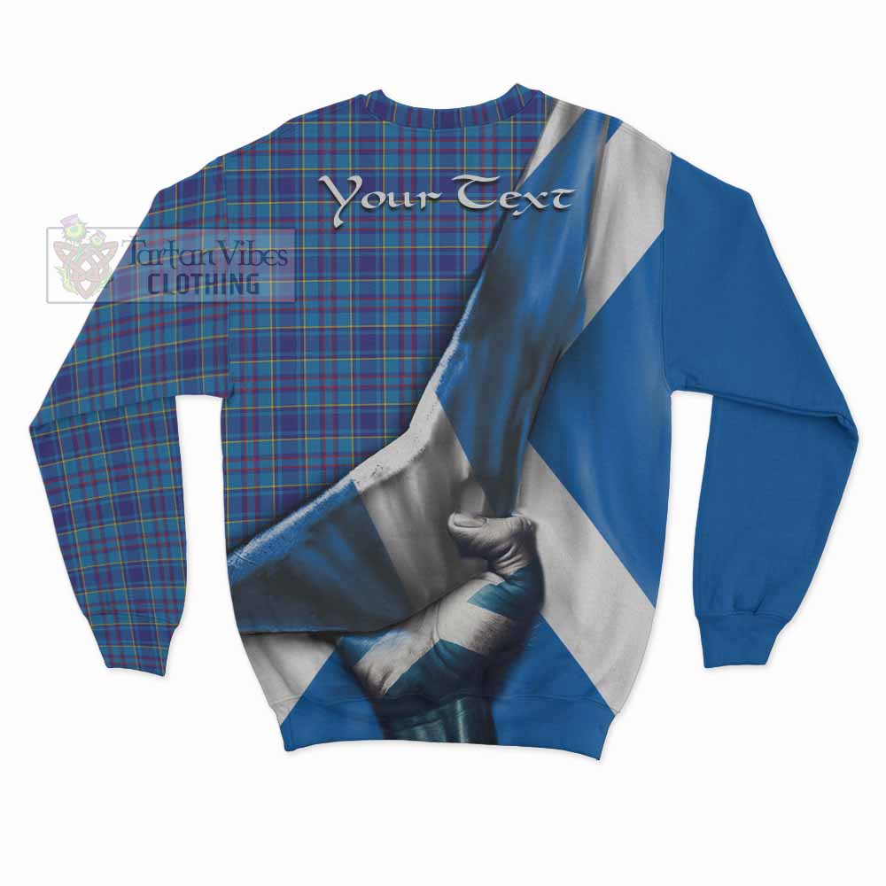 Tartan Vibes Clothing Mercer Tartan Sweatshirt with Family Crest Scotland Patriotic Style