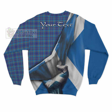 Mercer Tartan Sweatshirt with Family Crest Scotland Patriotic Style