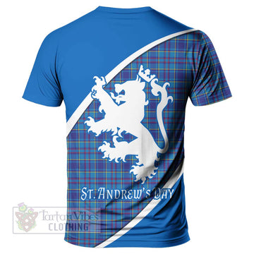 Mercer Family Crest Tartan T-Shirt Celebrate Saint Andrew's Day in Style