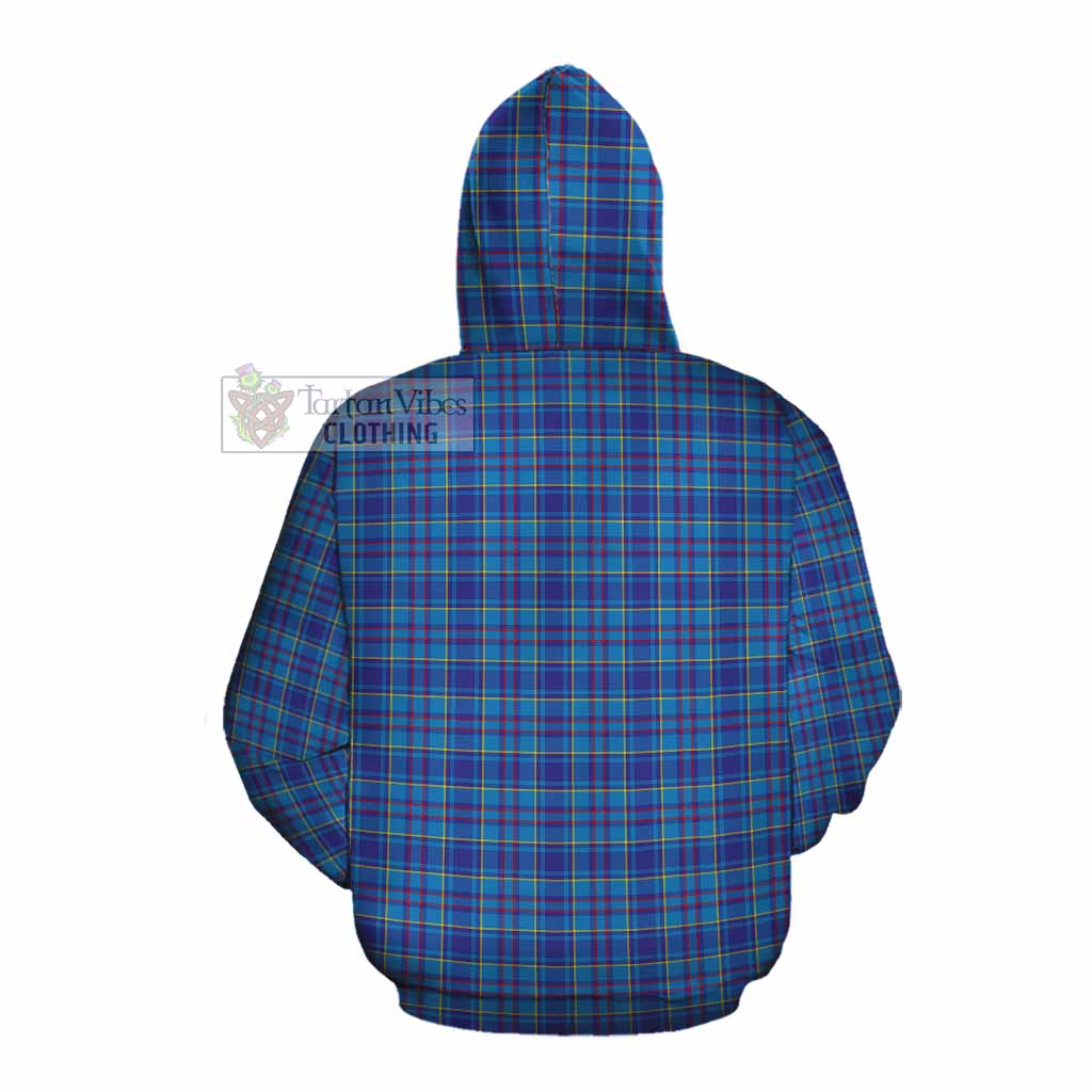 Tartan Vibes Clothing Mercer Tartan Cotton Hoodie with Family Crest DNA In Me Style