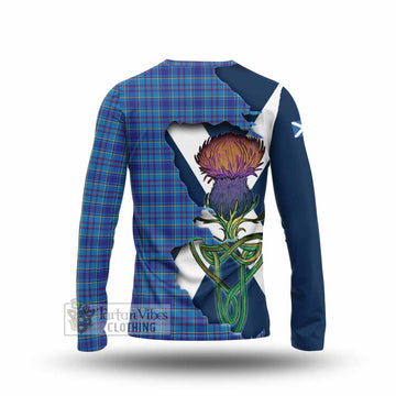 Mercer Tartan Family Crest Long Sleeve T-Shirt Scottish Thistle Celtic Inspired - Tartan Vibes Clothing