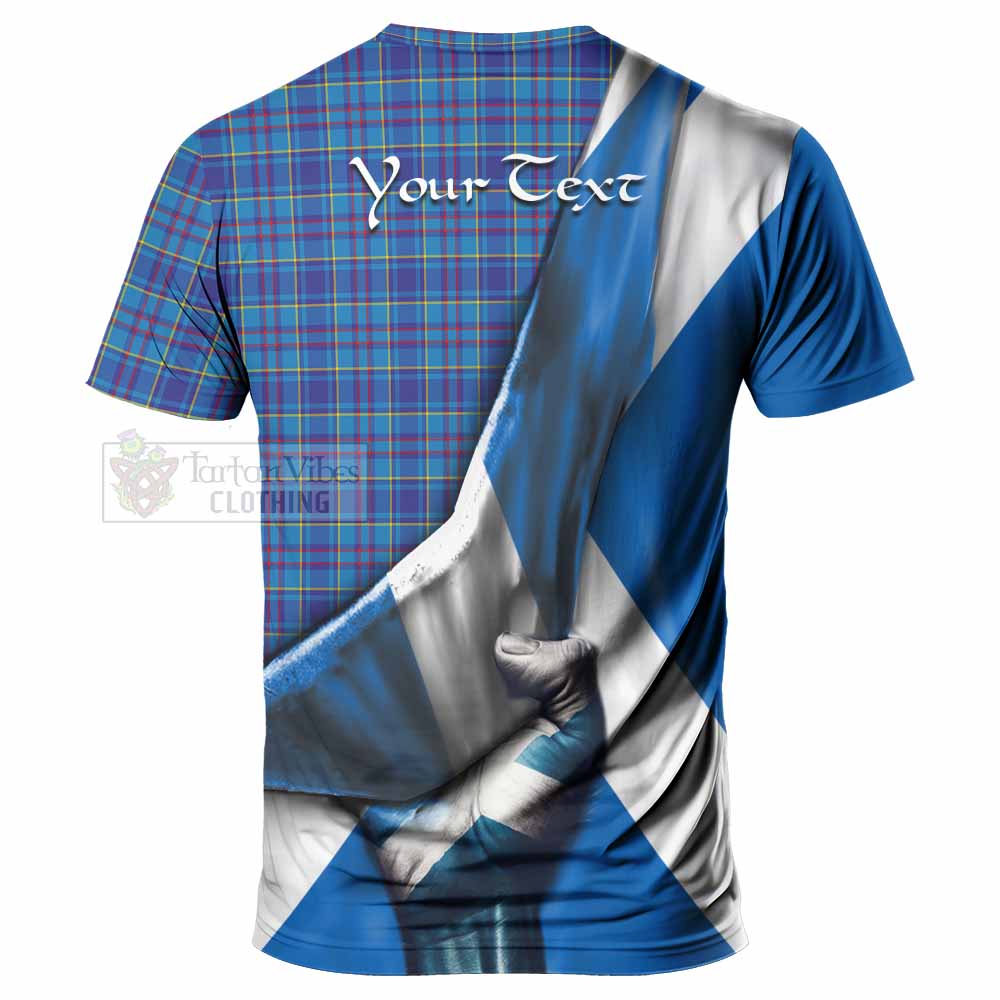 Tartan Vibes Clothing Mercer Tartan T-Shirt with Family Crest Scotland Patriotic Style