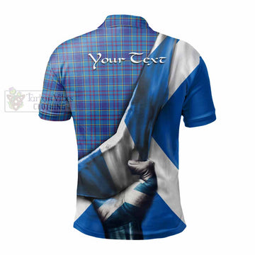 Mercer Tartan Polo Shirt with Family Crest Scotland Patriotic Style