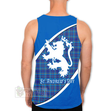 Mercer Family Crest Tartan Men's Tank Top Celebrate Saint Andrew's Day in Style