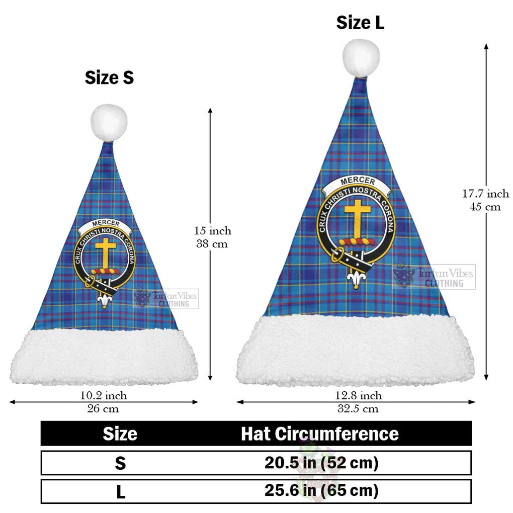 Tartan Vibes Clothing Mercer Tartan Christmas Santa Hats with Family Crest