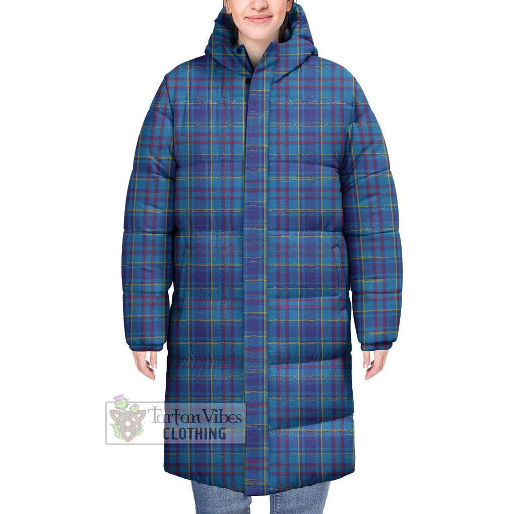 Tartan Vibes Clothing Mercer Tartan Long Down Jacket