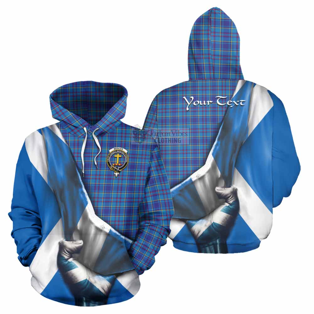 Tartan Vibes Clothing Mercer Tartan Hoodie with Family Crest Scotland Patriotic Style