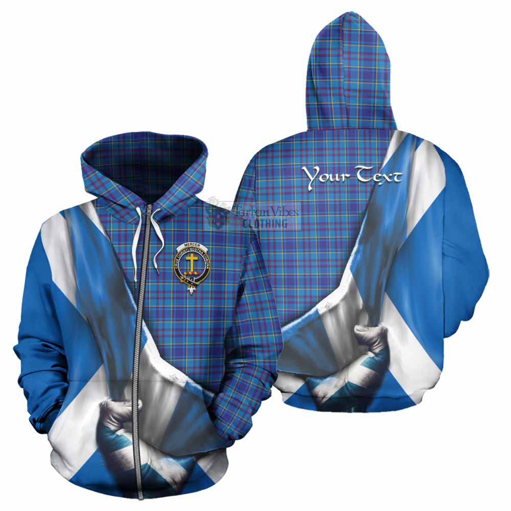 Tartan Vibes Clothing Mercer Tartan Hoodie with Family Crest Scotland Patriotic Style