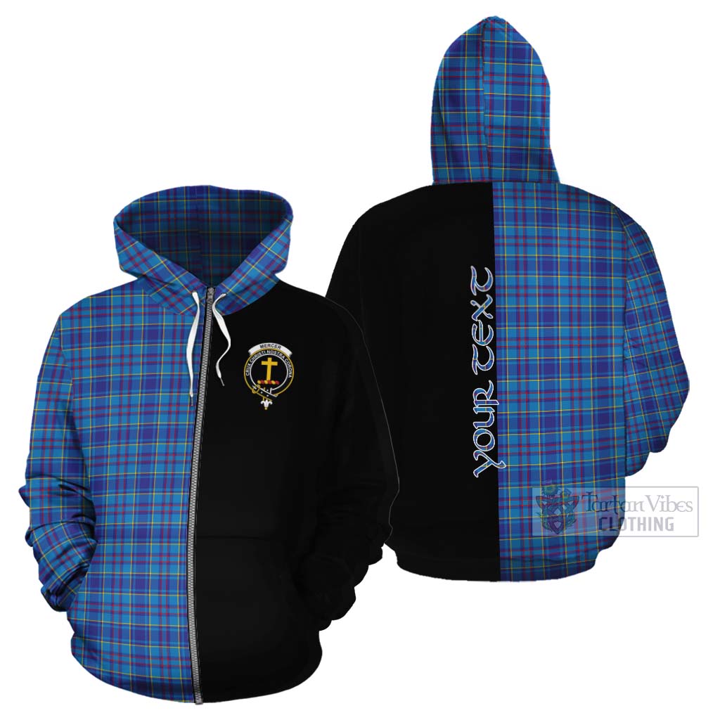 Tartan Vibes Clothing Mercer Tartan Cotton Hoodie with Family Crest and Half Of Me Style