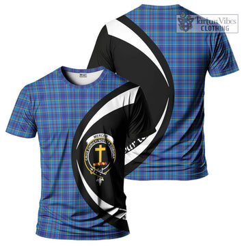 Mercer Tartan T-Shirt with Family Crest Circle Style