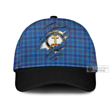 Mercer Tartan Classic Cap with Family Crest In Me Style