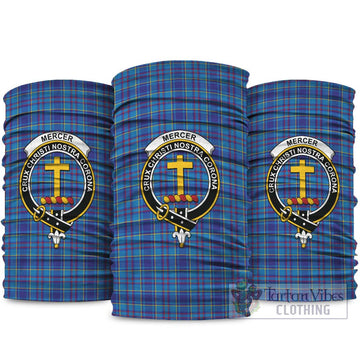 Mercer Tartan Neck Gaiters, Tartan Bandanas, Tartan Head Band with Family Crest