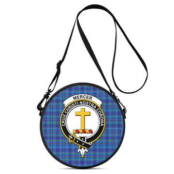 Mercer Tartan Round Satchel Bags with Family Crest