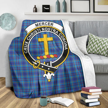 Mercer Tartan Blanket with Family Crest