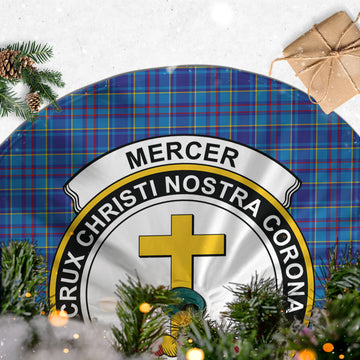 Mercer Tartan Christmas Tree Skirt with Family Crest