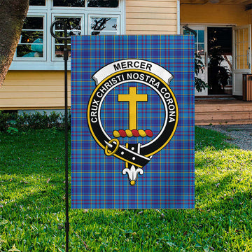 Mercer Tartan Flag with Family Crest