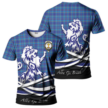 Mercer Tartan T-Shirt with Alba Gu Brath Regal Lion Emblem