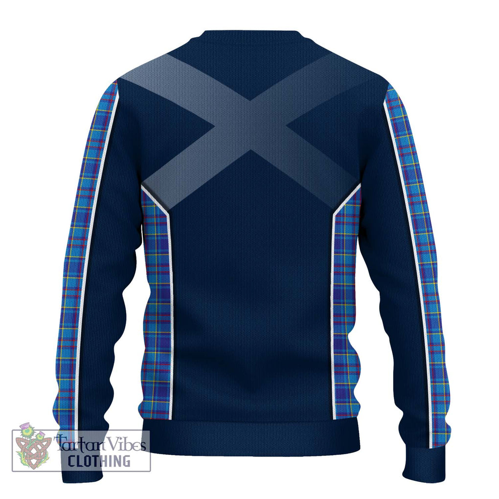 Mercer Tartan Knitted Sweater with Family Crest and Lion Rampant Vibes Sport Style - Tartan Vibes Clothing