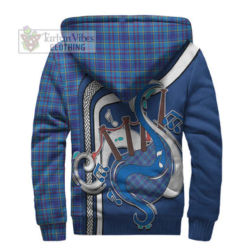 Mercer Tartan Sherpa Hoodie with Epic Bagpipe Style