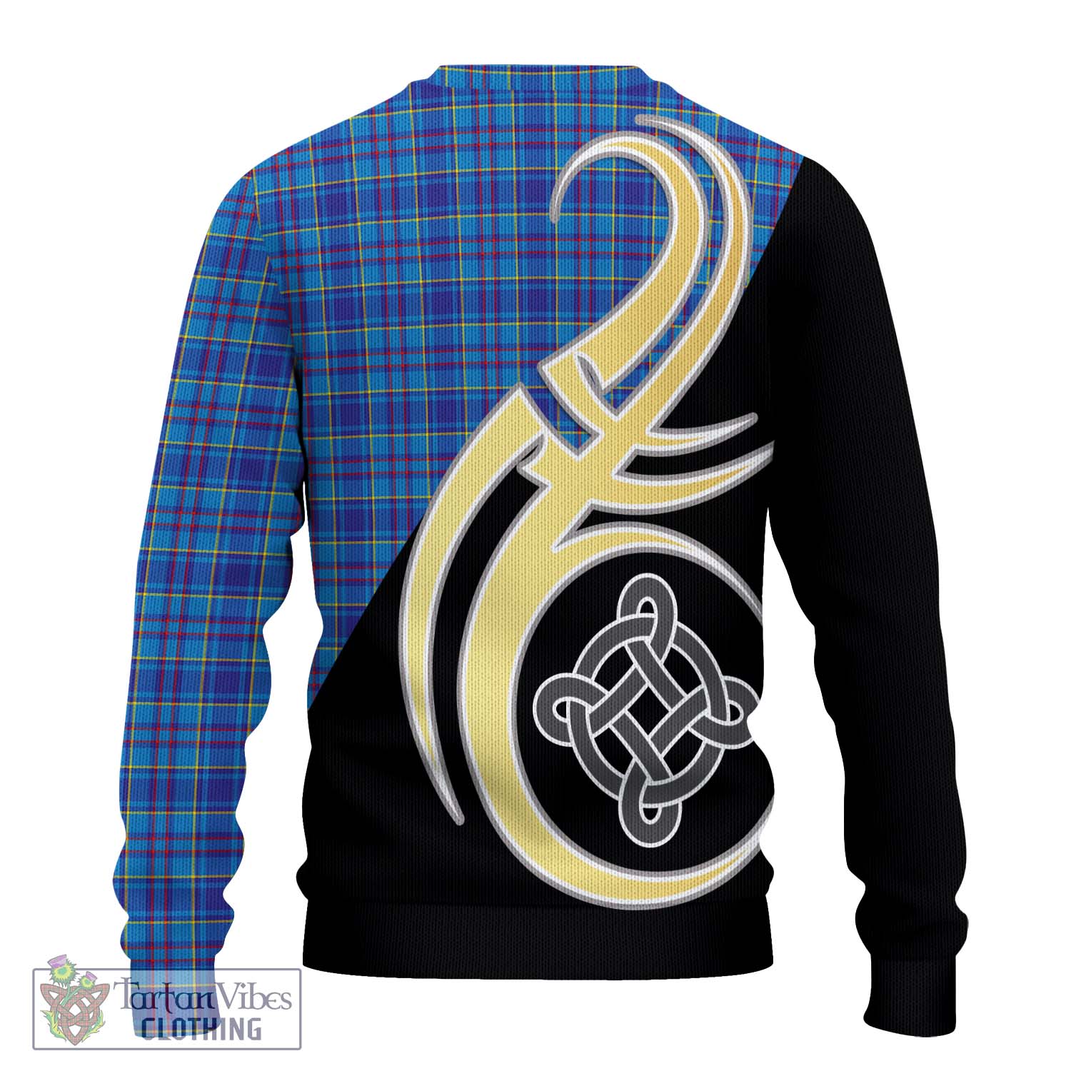 Mercer Tartan Knitted Sweater with Family Crest and Celtic Symbol Style - Tartan Vibes Clothing