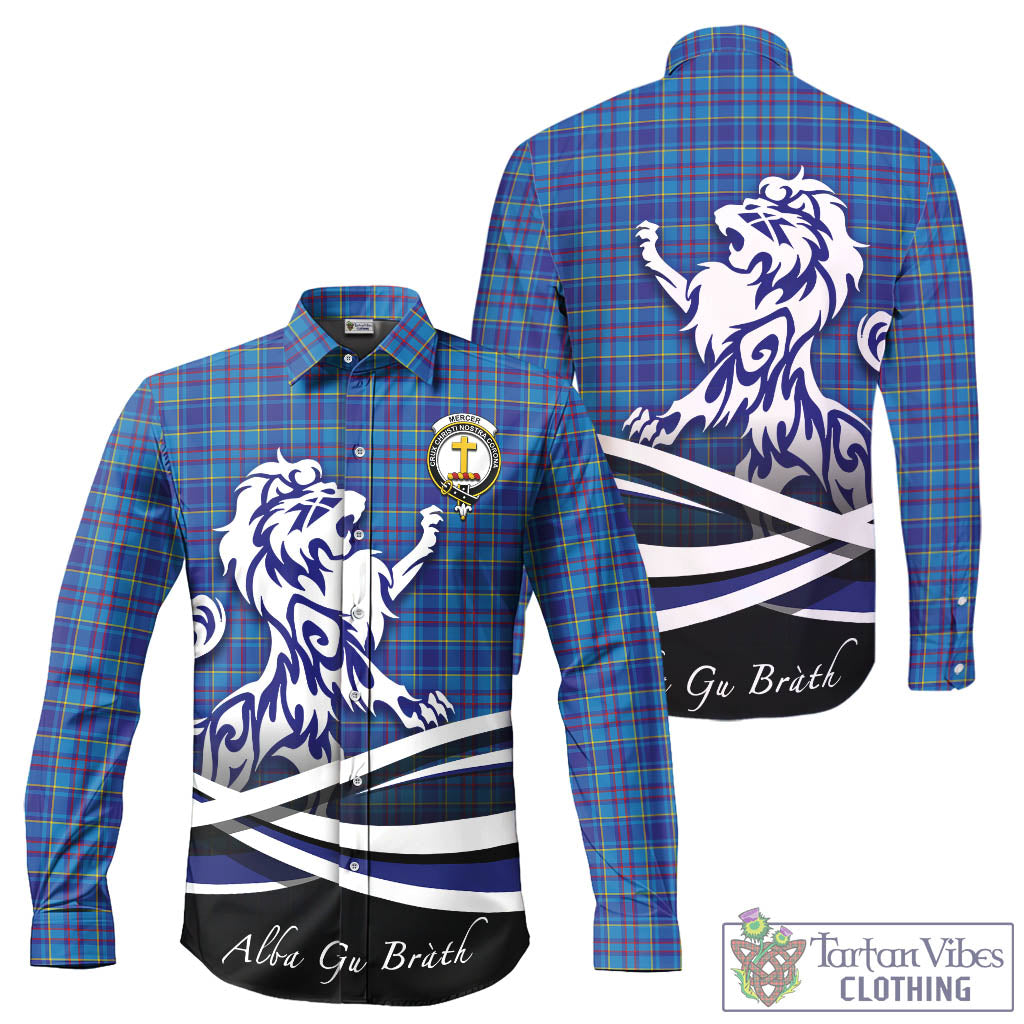 mercer-modern-tartan-long-sleeve-button-up-shirt-with-alba-gu-brath-regal-lion-emblem