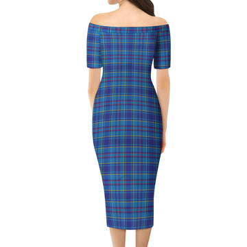 Mercer Tartan Off Shoulder Lady Dress