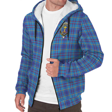 Mercer Tartan Sherpa Hoodie with Family Crest