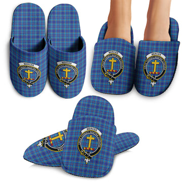 Mercer Tartan Home Slippers with Family Crest