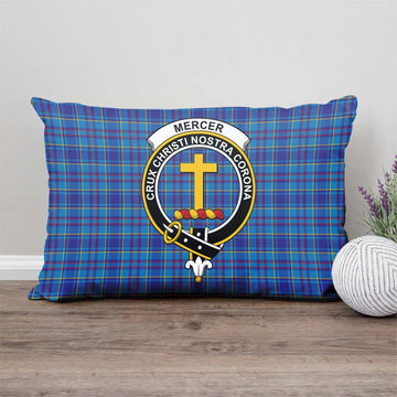 Mercer Tartan Pillow Cover with Family Crest