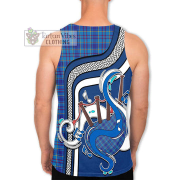 Mercer Tartan Men's Tank Top with Epic Bagpipe Style