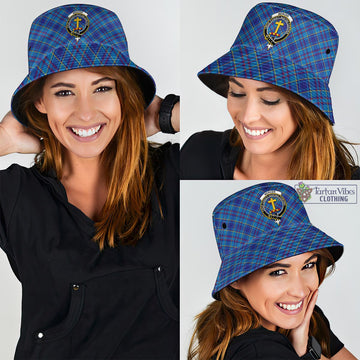 Mercer Tartan Bucket Hat with Family Crest