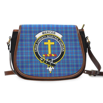 Mercer Tartan Saddle Bag with Family Crest