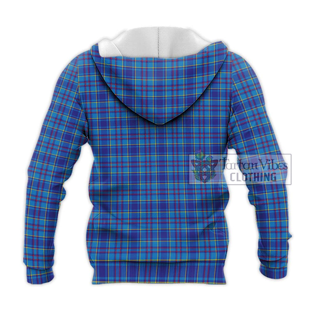 Mercer Tartan Knitted Hoodie with Family Crest DNA In Me Style - Tartanvibesclothing Shop