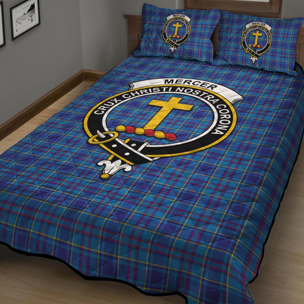 Mercer Tartan Quilt Bed Set with Family Crest - Tartan Vibes Clothing