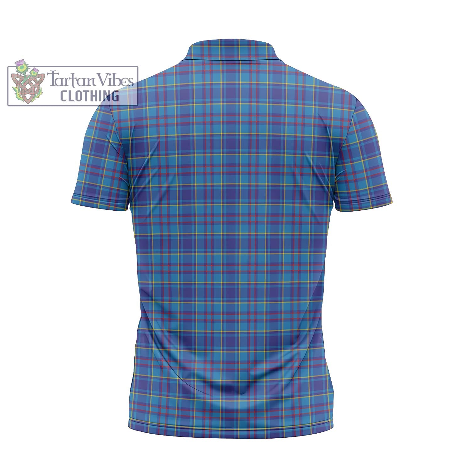 Tartan Vibes Clothing Mercer Modern Tartan Zipper Polo Shirt with Family Crest