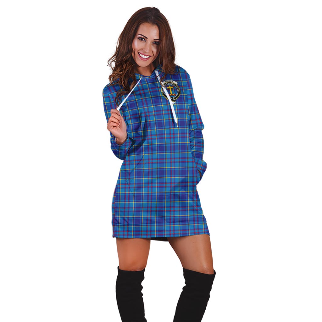 Mercer Tartan Hoodie Dress with Family Crest - Tartan Vibes Clothing