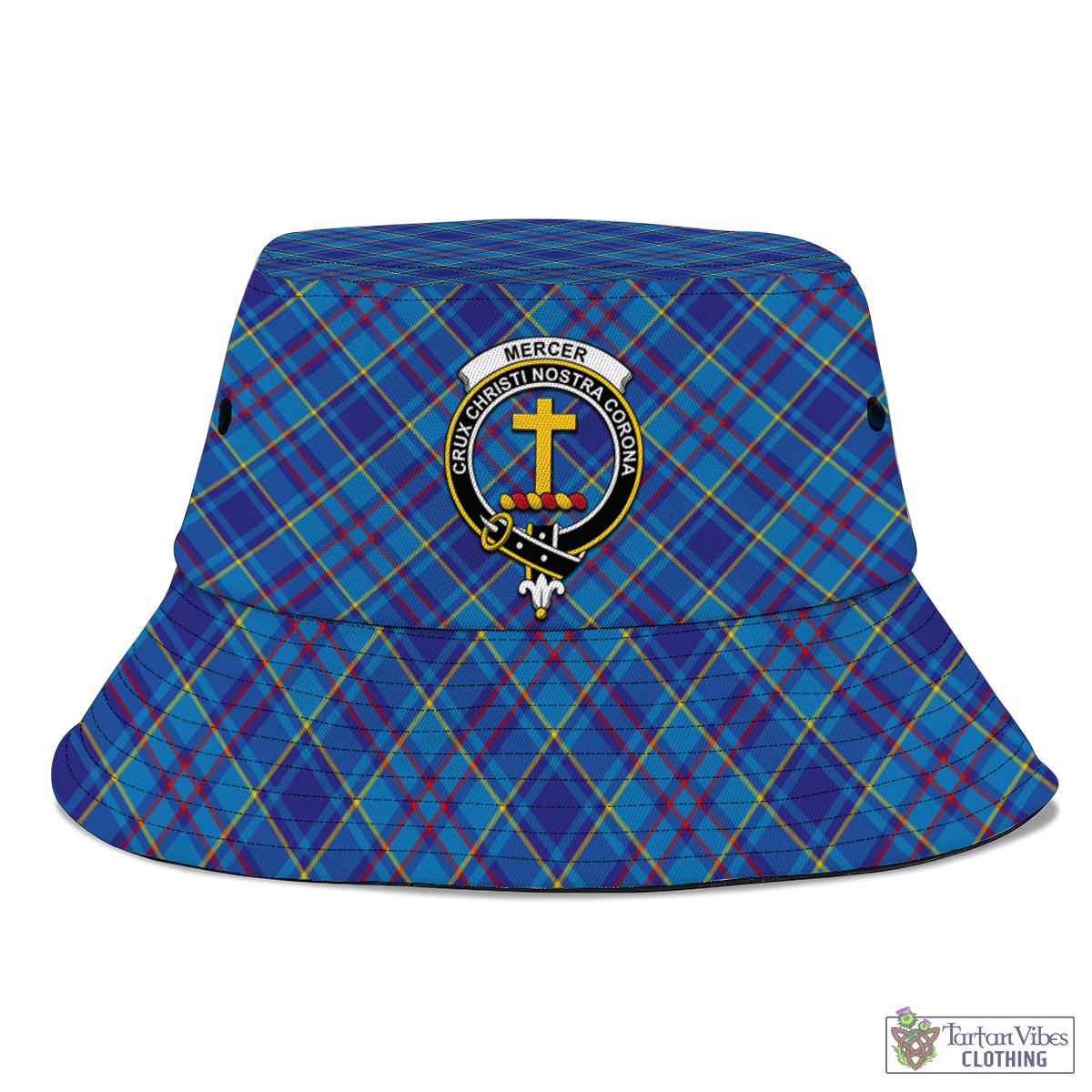 Tartan Vibes Clothing Mercer Modern Tartan Bucket Hat with Family Crest