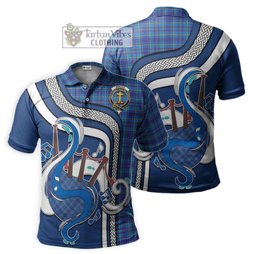 Mercer Tartan Polo Shirt with Epic Bagpipe Style