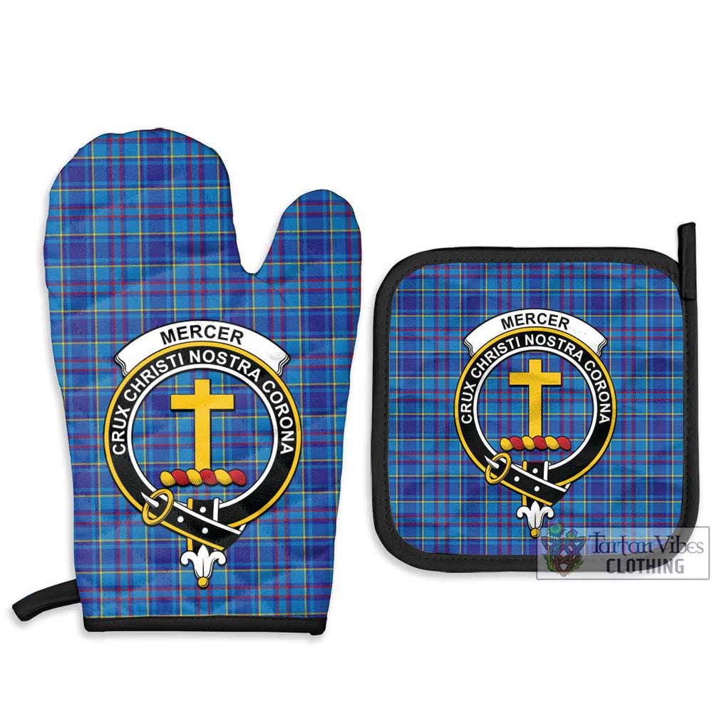 Mercer Tartan Combo Oven Mitt & Pot-Holder with Family Crest - Tartan Vibes Clothing