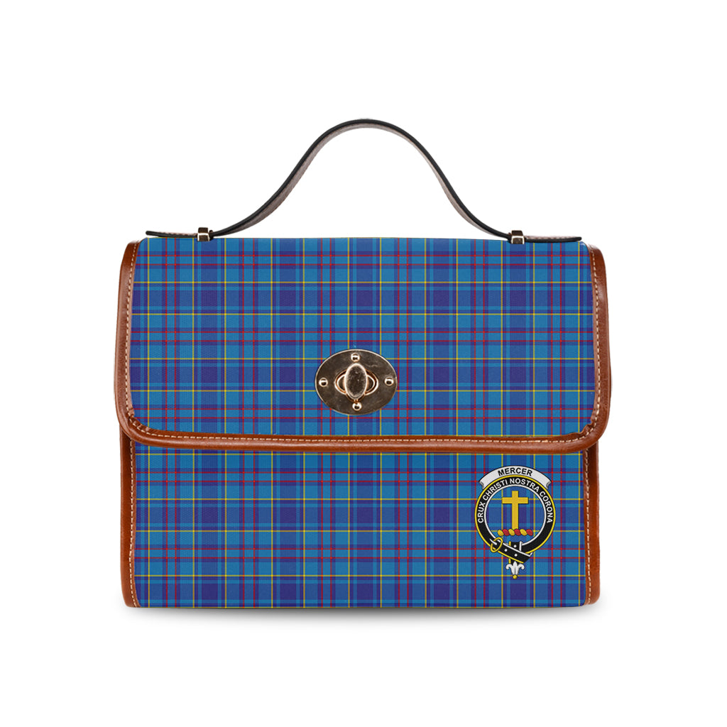 mercer-modern-tartan-leather-strap-waterproof-canvas-bag-with-family-crest