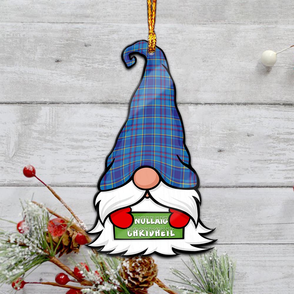 Mercer Gnome Christmas Ornament with His Tartan Christmas Hat - Tartan Vibes Clothing