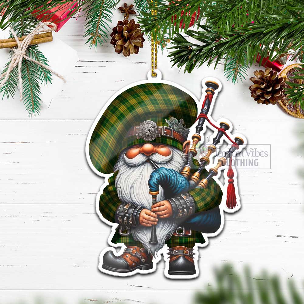 Tartan Vibes Clothing Meredith of Wales Tartan Badpiper Gnome Christmas Ornament