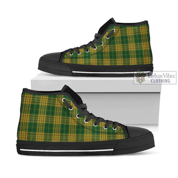 Meredith of Wales Tartan High Top Shoes