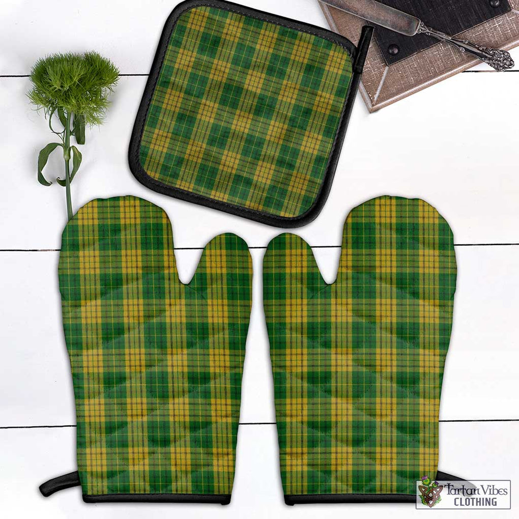 Meredith of Wales Tartan Combo Oven Mitt & Pot-Holder Combo 1 Oven Mitt & 1 Pot-Holder Black - Tartan Vibes Clothing