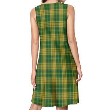 Meredith of Wales Tartan Womens Casual Dresses