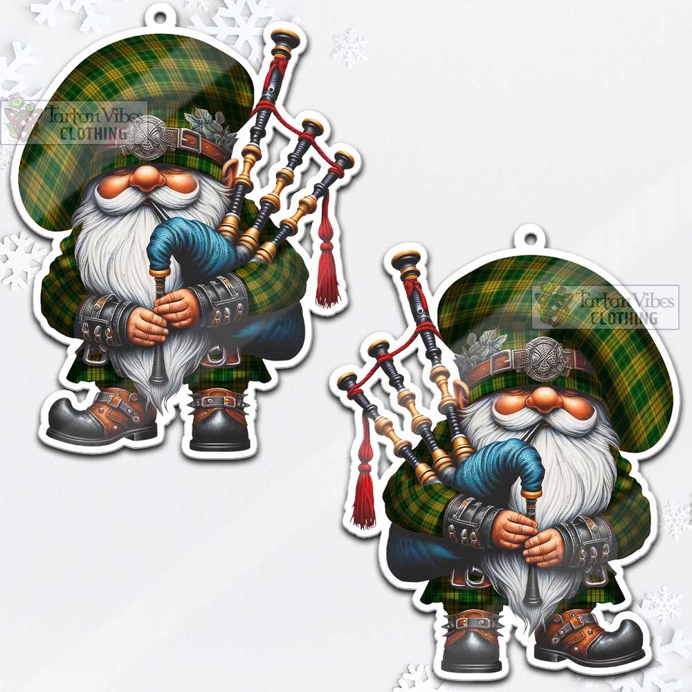 Tartan Vibes Clothing Meredith of Wales Tartan Badpiper Gnome Christmas Ornament