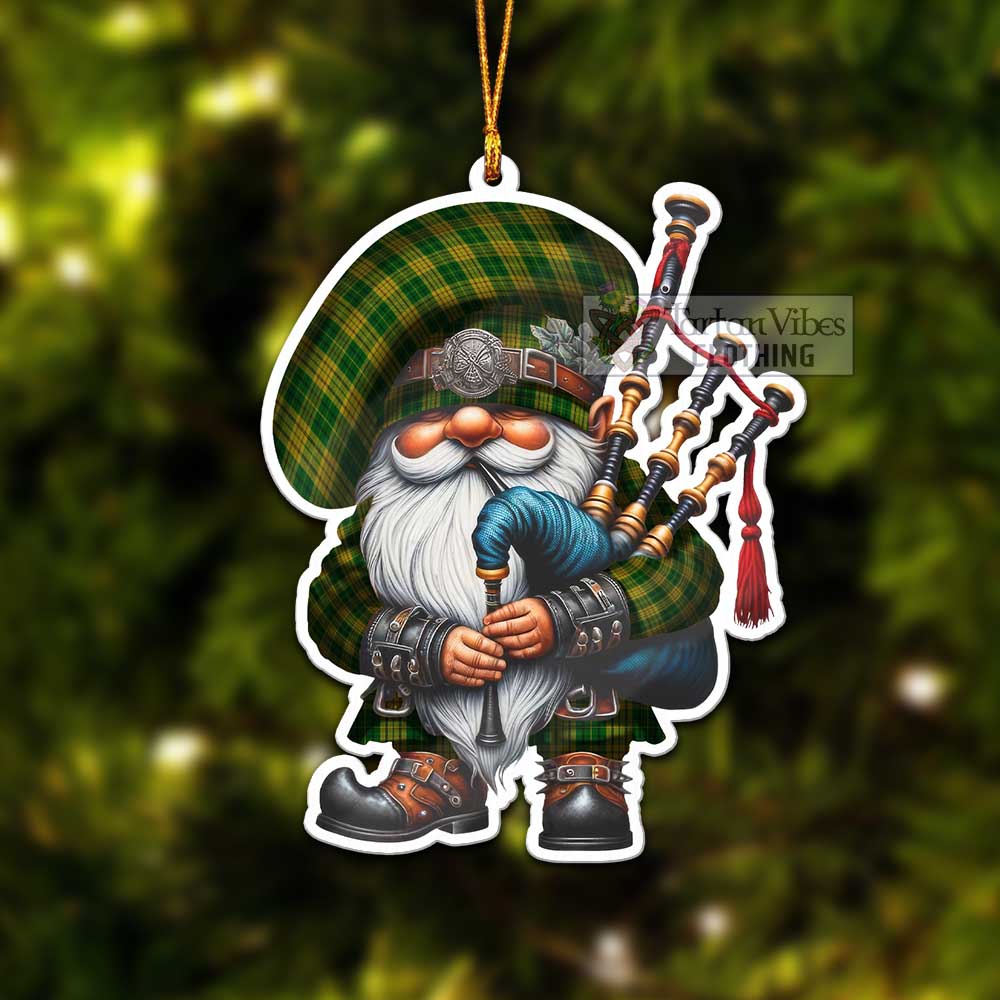 Tartan Vibes Clothing Meredith of Wales Tartan Badpiper Gnome Christmas Ornament