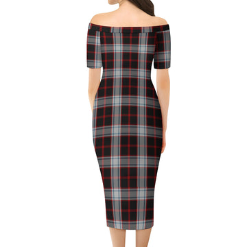 Merrilees Tartan Off Shoulder Lady Dress - Tartan Vibes Clothing