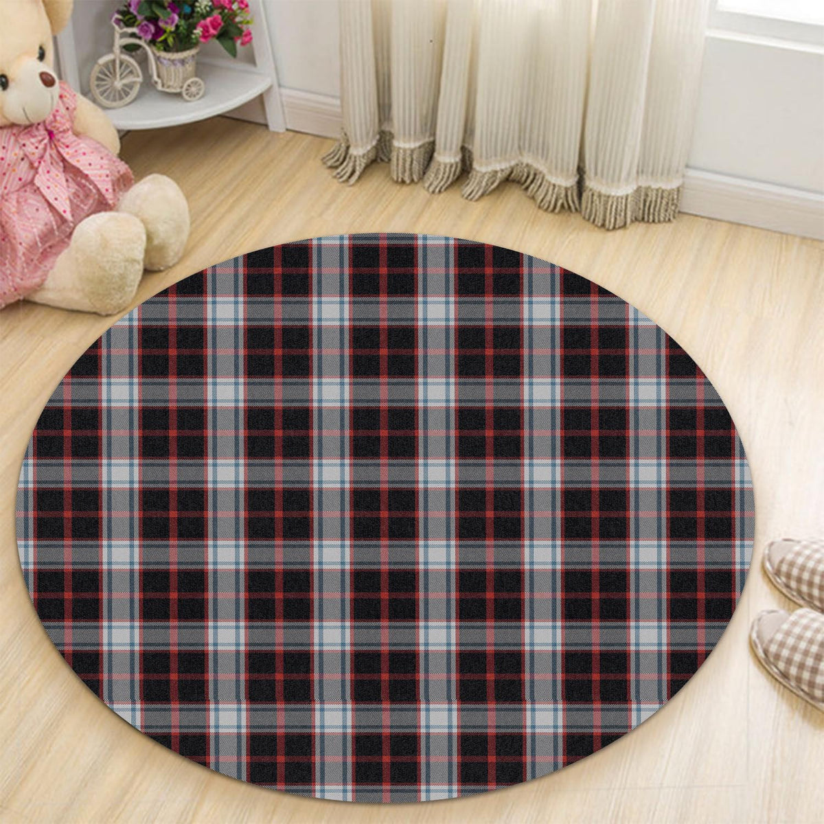 Merrilees Tartan Round Rug - Tartan Vibes Clothing