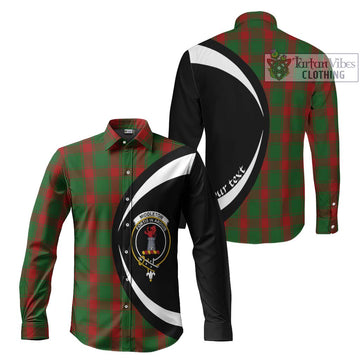 Middleton Tartan Long Sleeve Button Up with Family Crest Circle Style